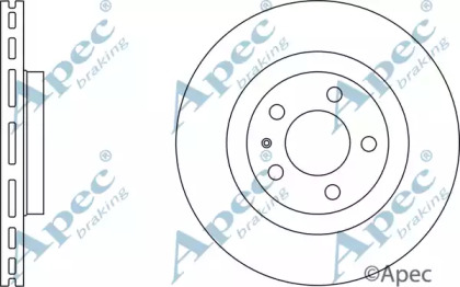 Тормозной диск APEC braking DSK774