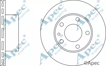 Тормозной диск APEC braking DSK780