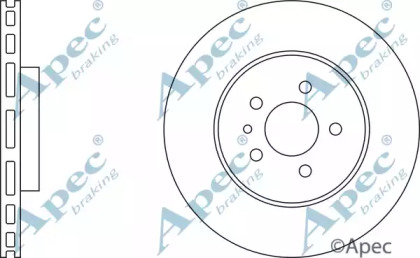 Тормозной диск APEC braking DSK788