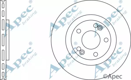 Тормозной диск APEC braking DSK790