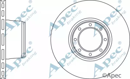 Тормозной диск APEC braking DSK791