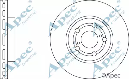 Тормозной диск APEC braking DSK793