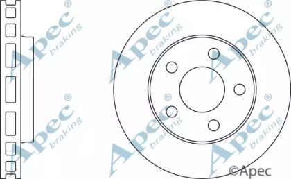 Тормозной диск APEC braking DSK805