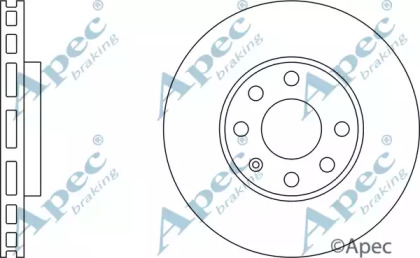 Тормозной диск APEC braking DSK809