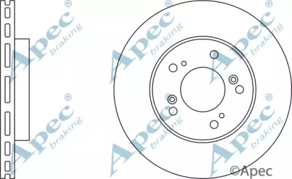 Тормозной диск APEC braking DSK810