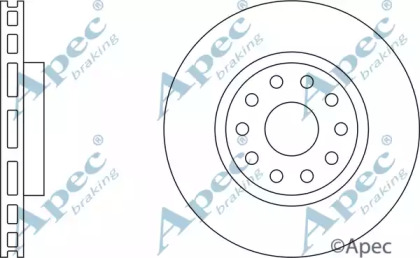 Тормозной диск APEC braking DSK812