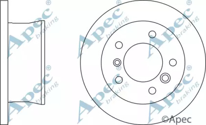 Тормозной диск APEC braking DSK814