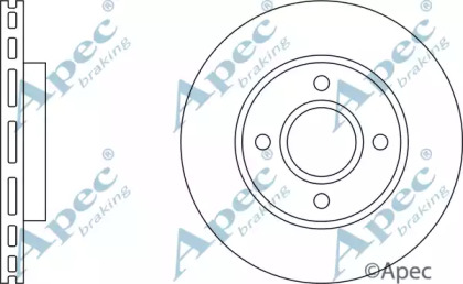 Тормозной диск APEC braking DSK815