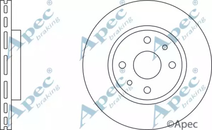 Тормозной диск APEC braking DSK822