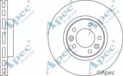 Тормозной диск APEC braking DSK824