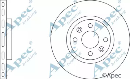 Тормозной диск APEC braking DSK826