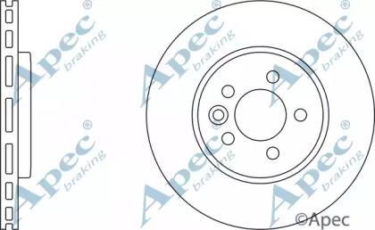 Тормозной диск APEC braking DSK835