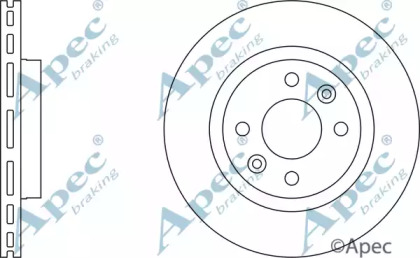 Тормозной диск APEC braking DSK836