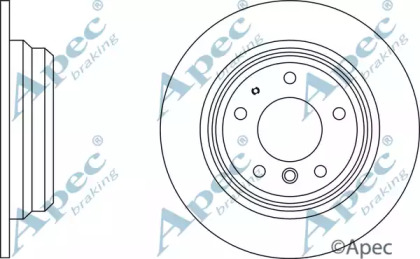 Тормозной диск APEC braking DSK901