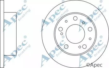 Тормозной диск APEC braking DSK907