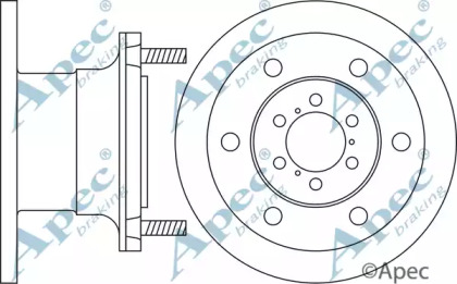 Тормозной диск APEC braking DSK912