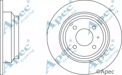 Тормозной диск APEC braking DSK913