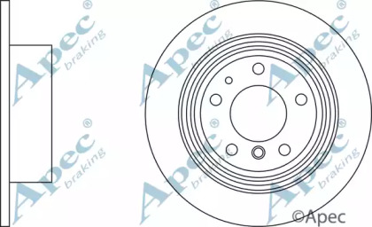 Тормозной диск APEC braking DSK919