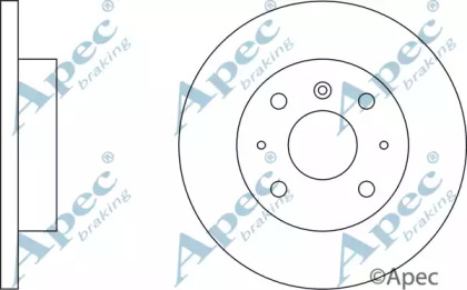 Тормозной диск APEC braking DSK217