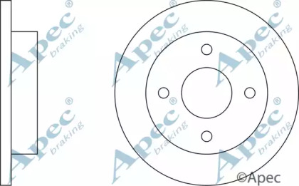 Тормозной диск APEC braking DSK219