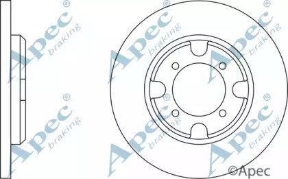 Тормозной диск APEC braking DSK220