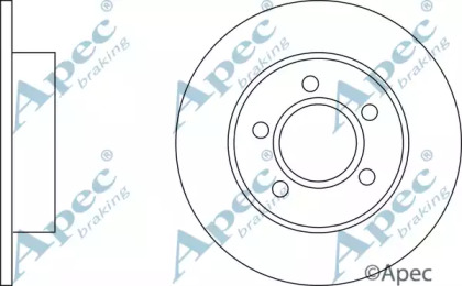 Тормозной диск APEC braking DSK223