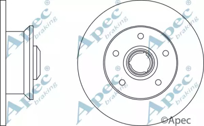 Тормозной диск APEC braking DSK224