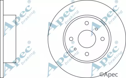 Тормозной диск APEC braking DSK225