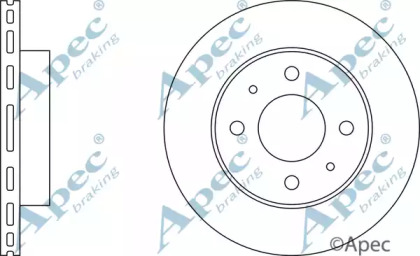 Тормозной диск APEC braking DSK226