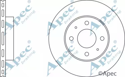 Тормозной диск APEC braking DSK227