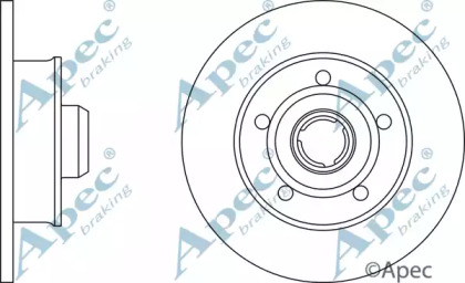 Тормозной диск APEC braking DSK228