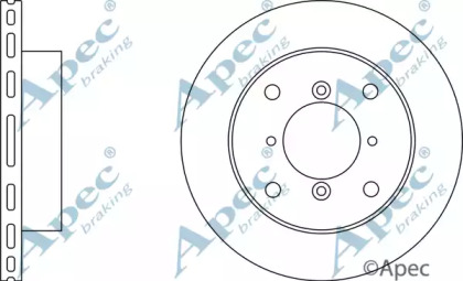 Тормозной диск APEC braking DSK229