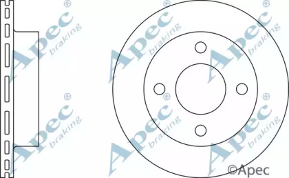 Тормозной диск APEC braking DSK234