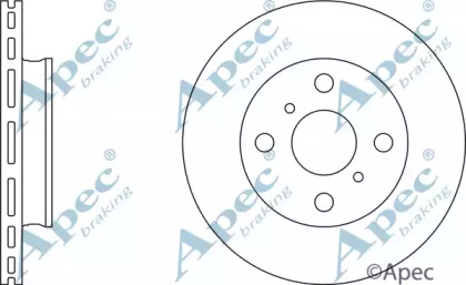 Тормозной диск APEC braking DSK238