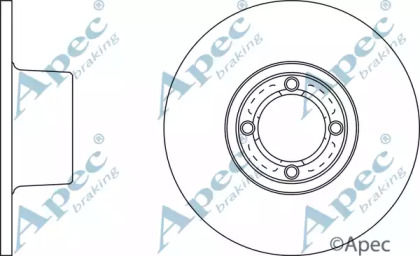 Тормозной диск APEC braking DSK239