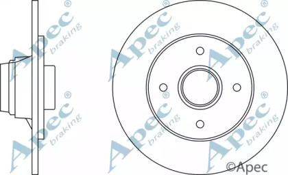 Тормозной диск APEC braking DSK250