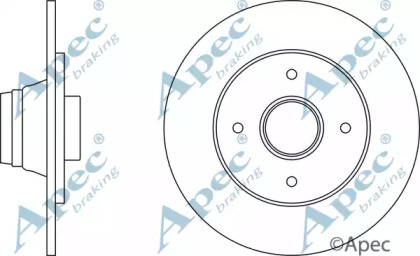 Тормозной диск APEC braking DSK251