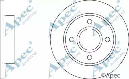 Тормозной диск APEC braking DSK253