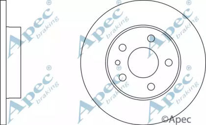 Тормозной диск APEC braking DSK254