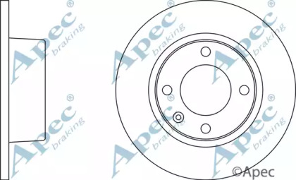 Тормозной диск APEC braking DSK256