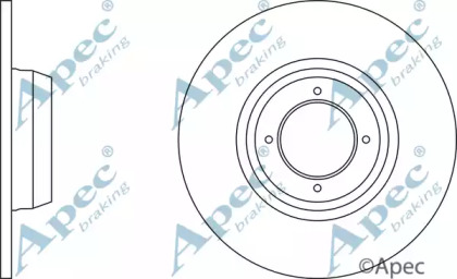 Тормозной диск APEC braking DSK261