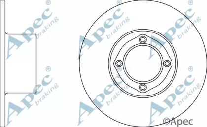 Тормозной диск APEC braking DSK266