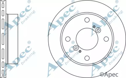 Тормозной диск APEC braking DSK268