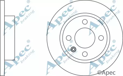 Тормозной диск APEC braking DSK278