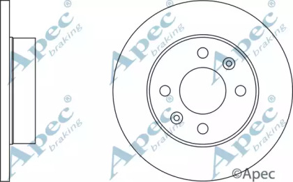 Тормозной диск APEC braking DSK281