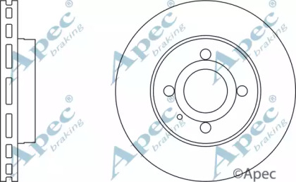 Тормозной диск APEC braking DSK284