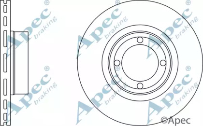 Тормозной диск APEC braking DSK289