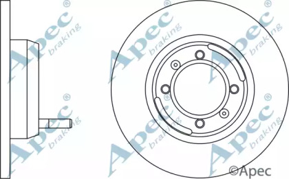 Тормозной диск APEC braking DSK295