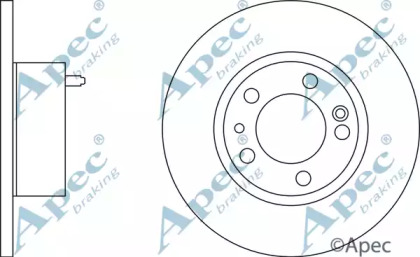 Тормозной диск APEC braking DSK296