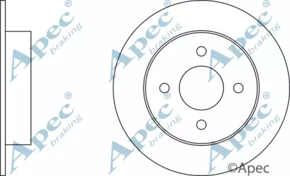 Тормозной диск APEC braking DSK299